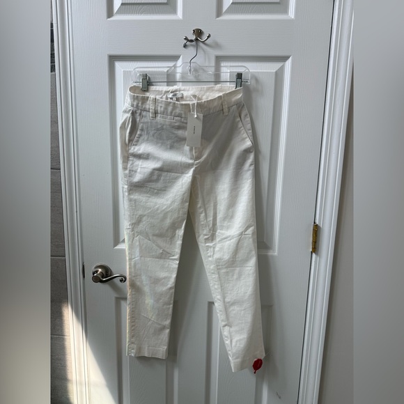 NWT Vince White Cotton Chino Pants Size 2